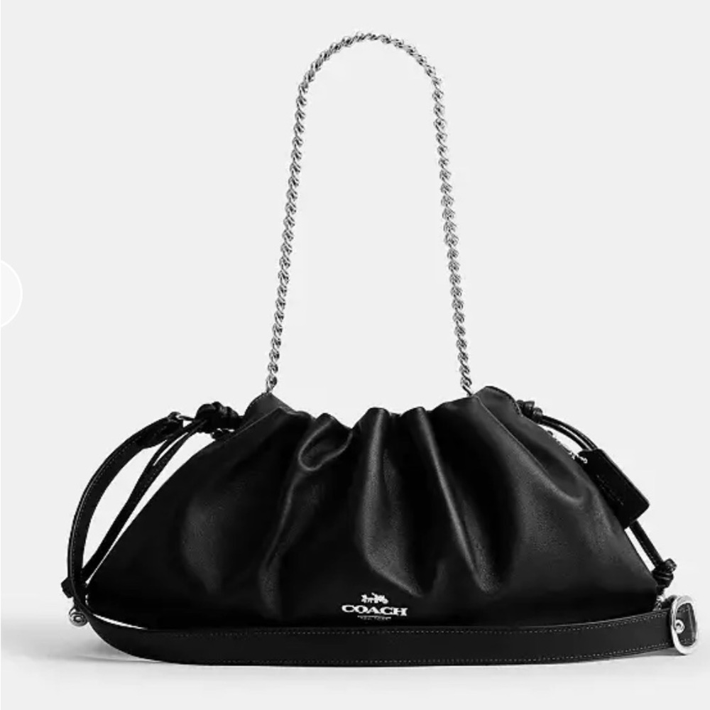 NWT Coach Black Faye Large Shoulder Bag